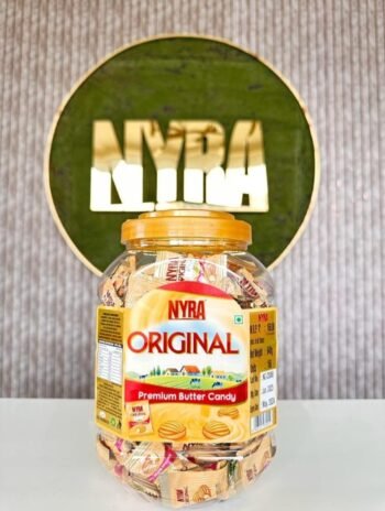 01286 /  1Rs NYRA ORGINAL BUTTER CANDY / MRP /160 / DP 86 / BOX 16 JAR MINIMUM ORDER 2 BOX