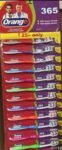 01014 /ORANGE 365 TOOTH BRUSH / MRP 240 /DP 65 /BOX 120 SHEET