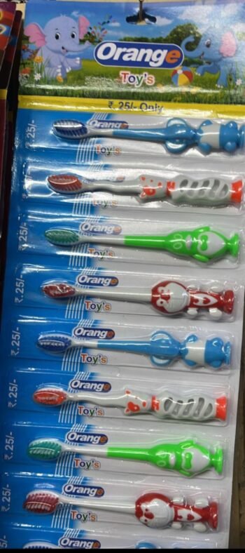 01037 /ORANGE TOYS TOOTH BRUSH / MRP 240 /DP 65 /BOX 120 SHEET