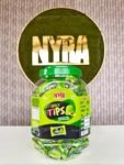 01299 / 1Rs  NYRA SPICY TIPS KAACHA MANGO CANDY / MRP /160 / DP 86 / BOX 16 JAR MINIMUM ORDER 2 BOX