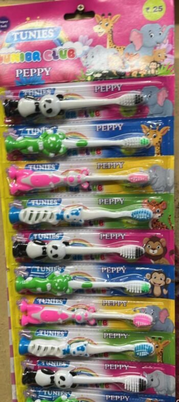 00989 /TUNIES PEPPY TOOTH BRUSH / MRP 240 /DP 65 /BOX 120 SHEET