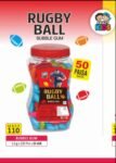 03250 / 0.50P KRAZY RUBBY BUBBLE GUM  JAR 50NP /MRP 110 / DP 57 / BOX 24 PCS