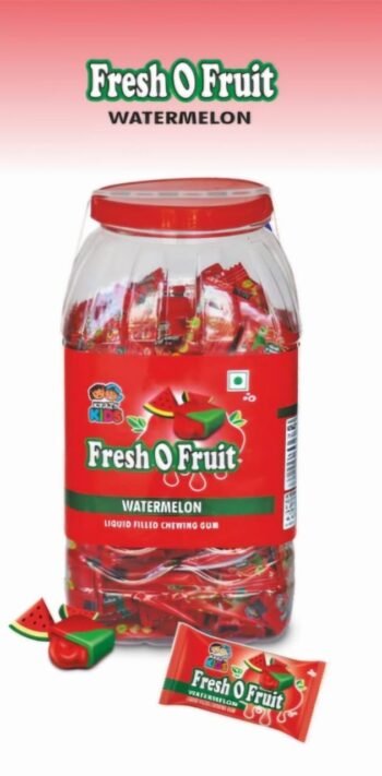 03248/1Rs  FRESH O FRESH  WATERMLON  BUBBLE GUM CANDYJAR /MRP 150 / DP 67/ BOX 36 PCS
