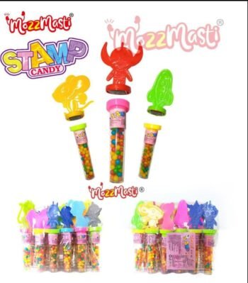 03263 / 5Rs STAMP CANDY /MRP 150/ DP 117 / BOX 24 PCS
