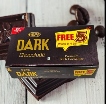 03253 /5Rs PEPE DARK CHOCOLATE / MRP 150 / DP 92 / BOX 19 PCS