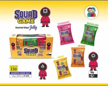 03302 / 5Rs CRAZY SQUAD GAM JELLY / MRP 150 / DP 100  / BOX  24 PCS