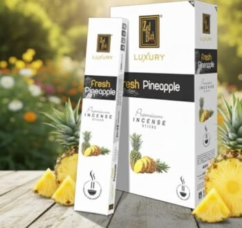 03323 / ZED BLACK PINEAPPLE ADARBATTI POOJA ITEM / MRP  60 / DP 52.95  / BOX 96  PCS MINIMUM ORDER 3 BOXES