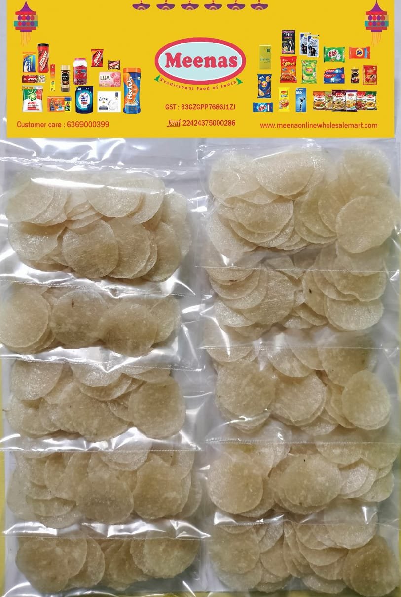 white rice pappad