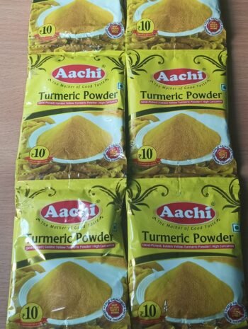 03388/ Aachi Turmeric Powder/ MRP Rs.10/ Dp Rs.6.50/ Carton 1000 Pcs