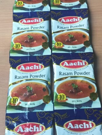 03389/ Aachi Rasam Powder/ MRP Rs.10/ Dp Rs.6.50/ Carton 1000 Pcs